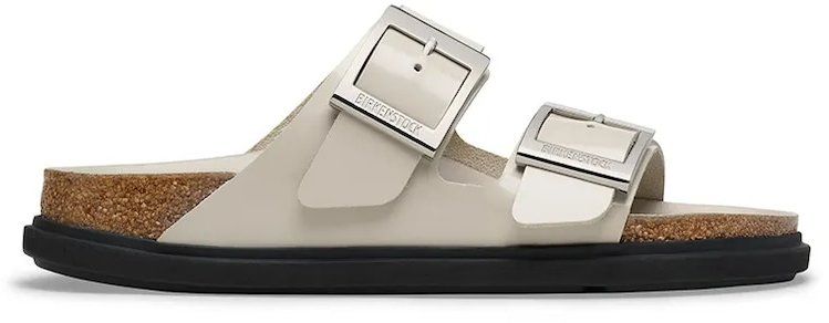 Kožené šľapky Birkenstock Arizona Droplet Buckle béžová farba, 1030326