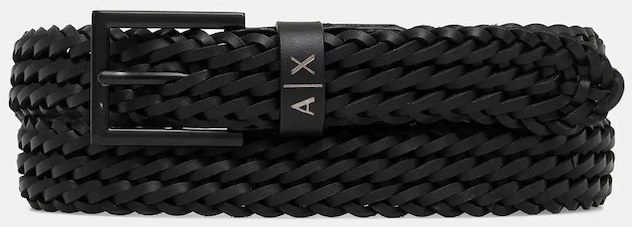 Kožený opasok Armani Exchange čierna farba, XM001699 AF17391