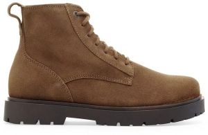 Semišové topánky Birkenstock Highwood Lace Mid M hnedá farba, 1030965