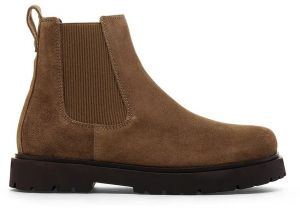 Semišové topánky chelsea Birkenstock Highwood Slip On Mid M hnedá farba, 1030115