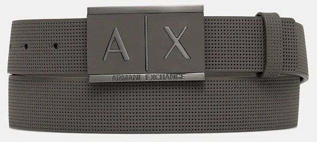 Kožený opasok Armani Exchange hnedá farba, 951019 CC507