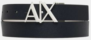 Obojstranný kožený opasok Armani Exchange tmavomodrá farba, 951017 CC505