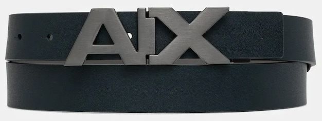 Obojstranný kožený opasok Armani Exchange čierna farba, 951058 CC505