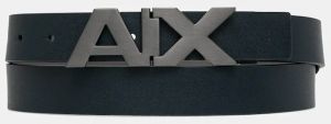 Obojstranný kožený opasok Armani Exchange čierna farba, 951058 CC505