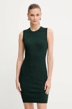 Šaty Armani Exchange zelená farba, mini, priliehavé, 8NYA9A YMH6Z