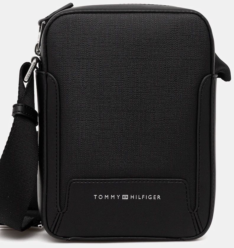 Malá taška Tommy Hilfiger čierna farba, AM0AM13638