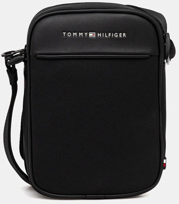 Malá taška Tommy Hilfiger čierna farba, AM0AM13624