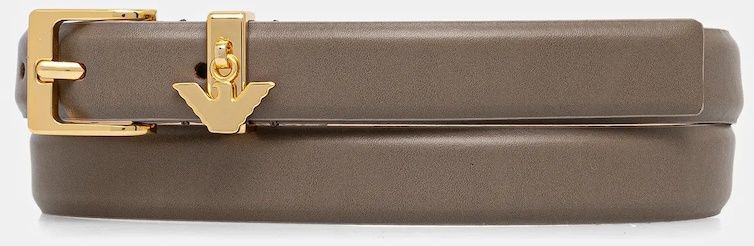Kožený opasok Emporio Armani zelená farba, EW002024 AF16227