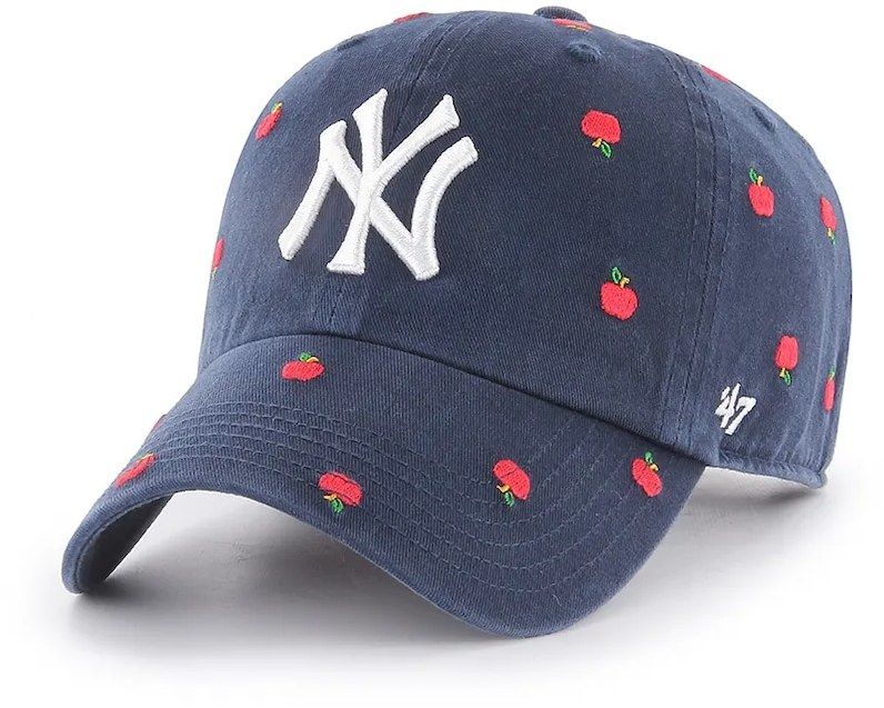 Bavlnená šiltovka 47 brand MLB New York Yankees tmavomodrá farba, B-CNFTI17GWS-NYD