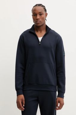 Mikina EA7 Emporio Armani tmavomodrá farba, jednofarebná, AF13790.7X000130
