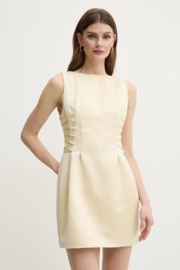 Šaty Elisabetta Franchi zelená farba, mini, priliehavá, AB77251E2