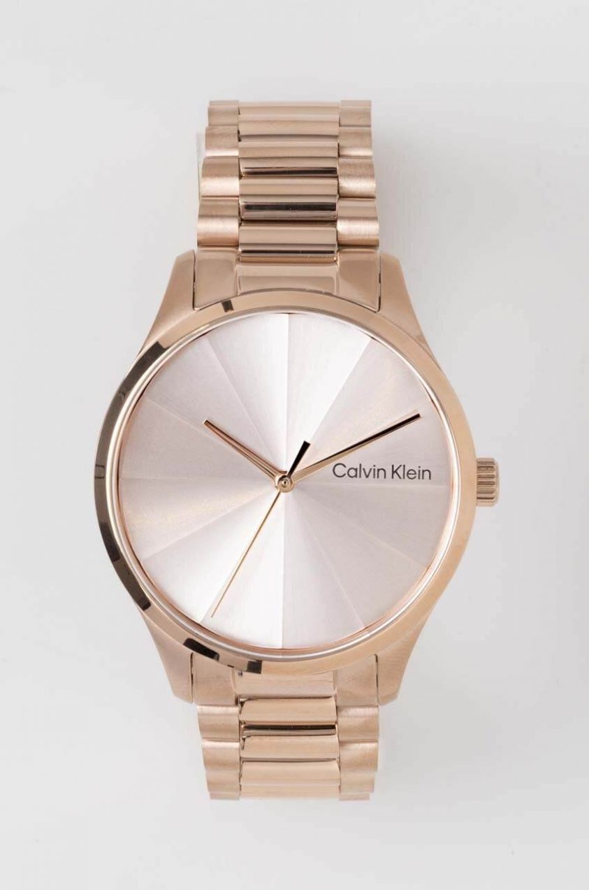 Hodinky Calvin Klein dámske, zlatá farba