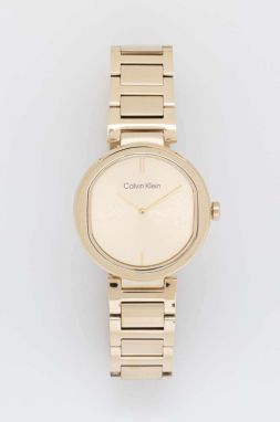 Hodinky Calvin Klein dámske, zlatá farba