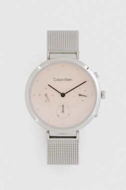 Hodinky Calvin Klein dámske, strieborná farba
