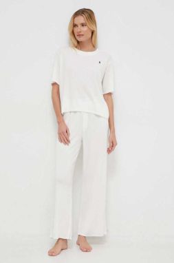 Pyžamo Polo Ralph Lauren dámske, béžová farba