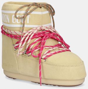 Snehule Moon Boot MB ICON LOW SUEDE LACES žltá farba, 80D1409670 B021