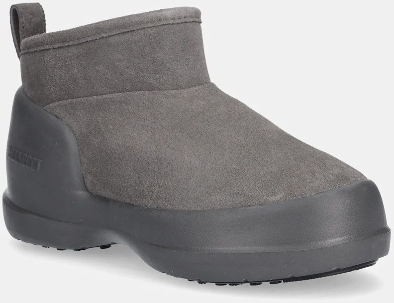 Semišové snehule Moon Boot MB MEZZALUNA LOW BOOT SUEDE šedá farba, 80D2500070 H005
