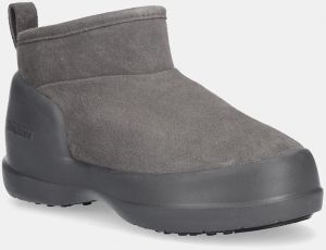 Semišové snehule Moon Boot MB MEZZALUNA LOW BOOT SUEDE šedá farba, 80D2500070 H005