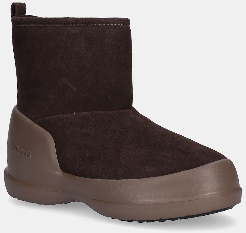 Semišové snehule Moon Boot MB MEZZALUNA MID BOOT hnedá farba, 80D2500060 M010