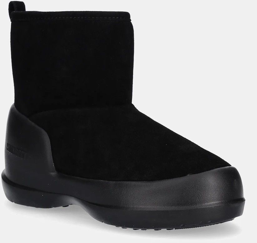 Semišové snehule Moon Boot MB MEZZALUNA MID BOOT čierna farba, 80D2500060 N001