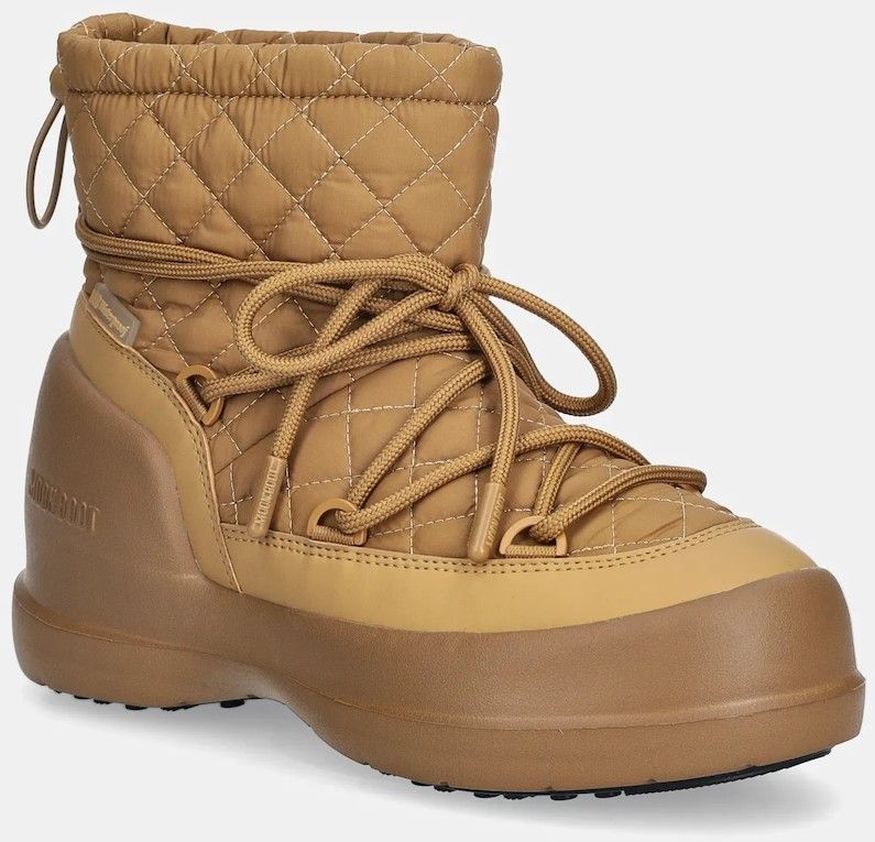 Snehule Moon Boot MB MEZZALUNA QUILTED MID WP hnedá farba, 80D2500020 L003