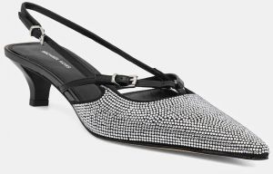 Lodičky MICHAEL Michael Kors Selina strieborná farba, 40F5SLMP1S.001