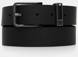 Kožený opasok Armani Exchange čierna farba, XM001695 AF17387
