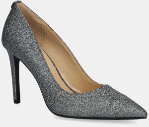 Kožené lodičky MICHAEL Michael Kors Alina strieborná farba, 40F5HNHP1M.041