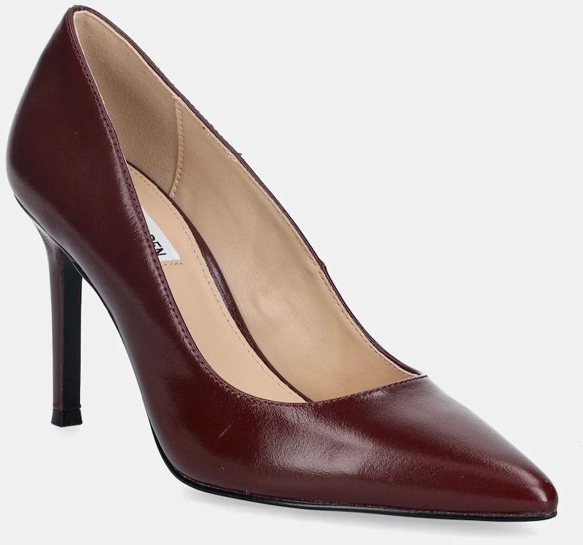 Kožené lodičky Steve Madden Secured bordová farba, 11004877