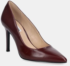Kožené lodičky Steve Madden Secured bordová farba, 11004877