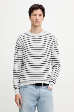 Sveter s prímesou vlny Pepe Jeans šedá farba, ľahký, PM7000010