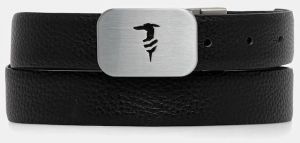 Kožený opasok Trussardi čierna farba, B346B000010N