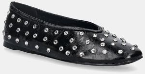 Kožené balerínky Steve Madden Leni-S čierna farba, 11004872