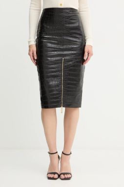 Sukňa Elisabetta Franchi čierna farba, mini, puzdrová, GO10856E2