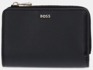 Kožená peňaženka BOSS čierna farba, 50548235