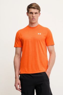 Tréningové tričko Under Armour UA Tech Geotessa oranžová farba, vzorované, 1382182