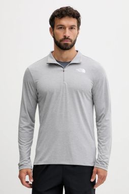 Tréningové tričko s dlhým rukávom The North Face 24/7 šedá farba, s potlačou, NF0A8949CQO1