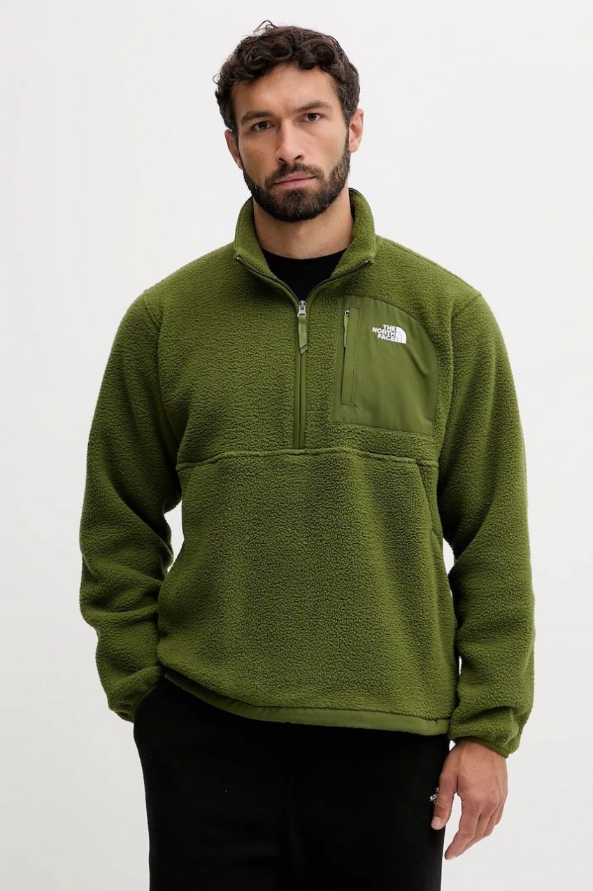 Mikina The North Face zelená farba, jednofarebná, NF0A8FKPGZ21