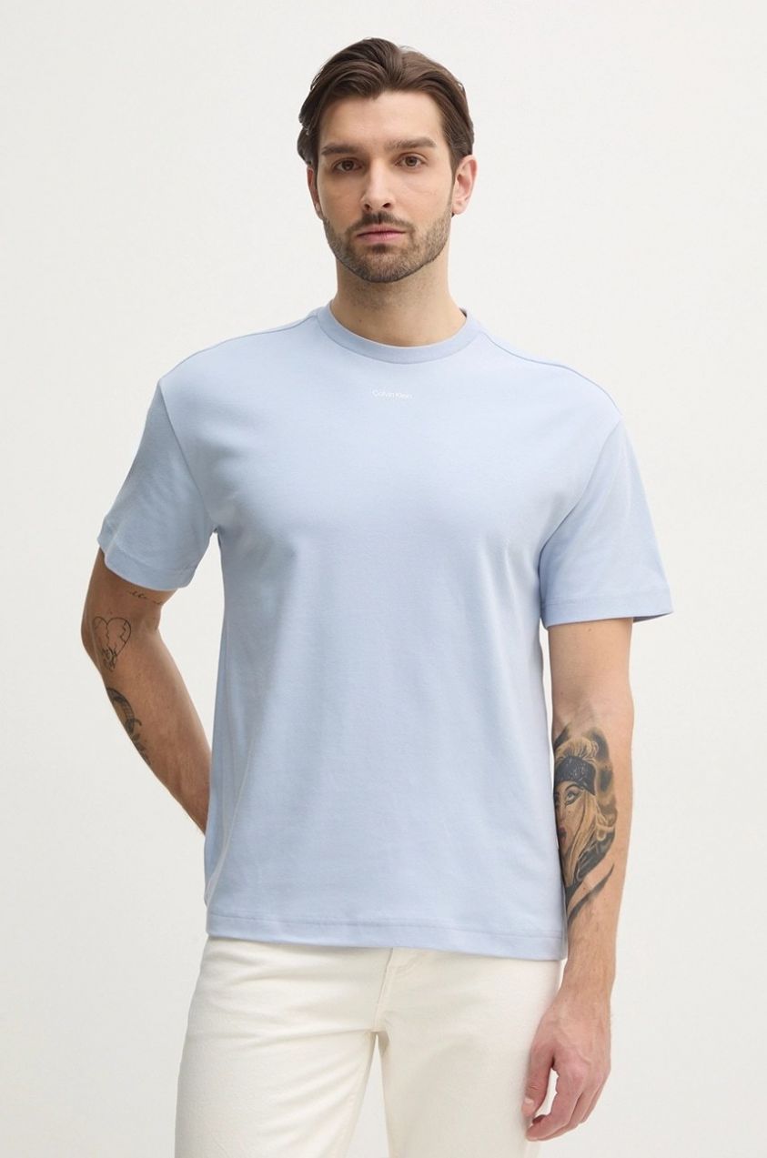 Bavlnené tričko Calvin Klein pánske, jednofarebné, K10K112487