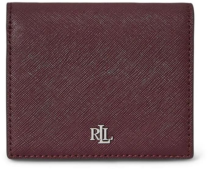 Kožená peňaženka Lauren Ralph Lauren čierna farba, 432962112
