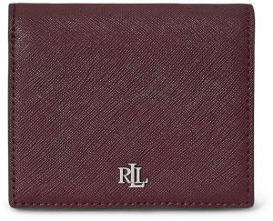 Kožená peňaženka Lauren Ralph Lauren čierna farba, 432962112