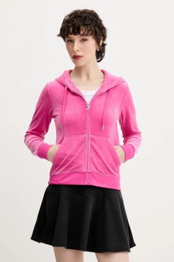 Mikina Juicy Couture s kapucňou, jednofarebná, JCAP176