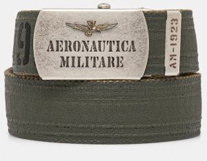 Opasok Aeronautica Militare pánsky, zelená farba, CI317CT3585