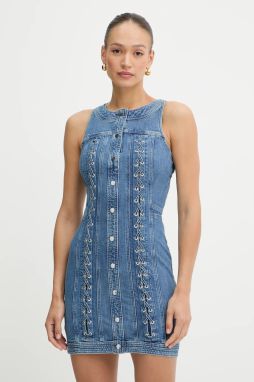 Rifľové šaty Guess LISBETH mini, priliehavé, W5GK93 D4H7C
