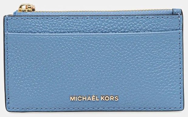 Kožená peňaženka MICHAEL Michael Kors modrá farba, 32F5GJ6D8L