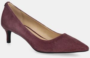Semišové lodičky MICHAEL Michael Kors Alina bordová farba, 40R3ALMP1S.610
