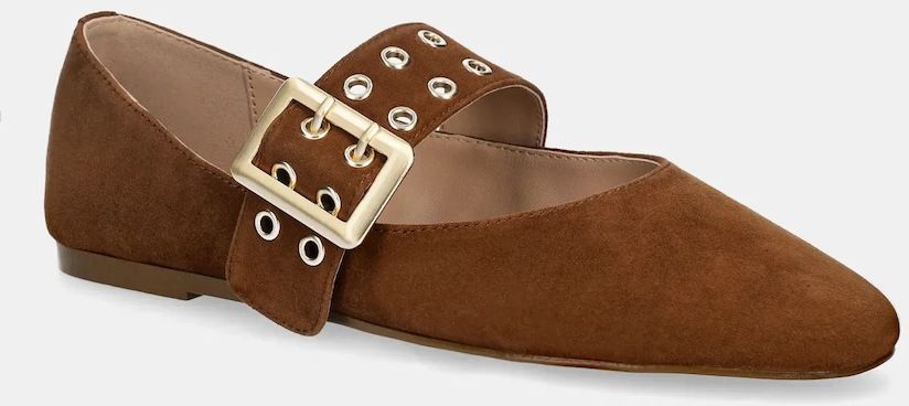 Baleríny Steve Madden Atlantica hnedá farba, 11004770