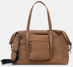 Taška Tommy Hilfiger hnedá farba, AM0AM13649