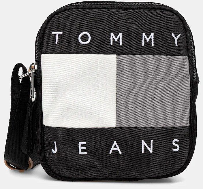 Malá taška Tommy Jeans čierna farba, AM0AM13716