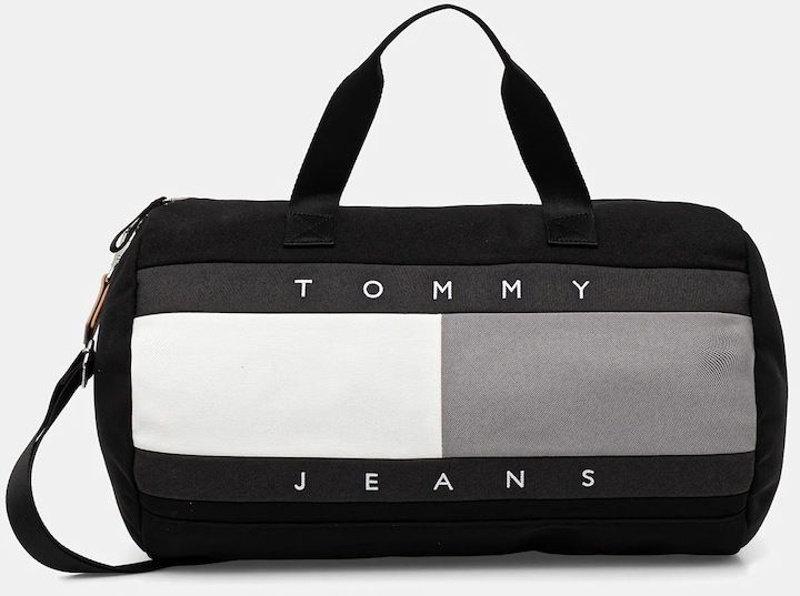 Taška Tommy Jeans čierna farba, AM0AM13706